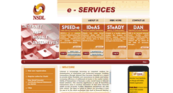 Desktop Screenshot of eservices.nsdl.com